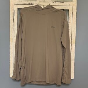 Eddie Bauer Men's Brown Performance Long Sleeve Hoodie